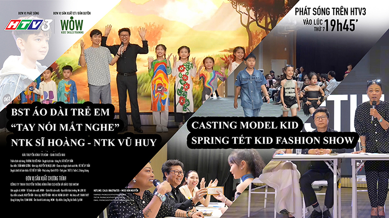 Tập 9 - Phong cách thời trang trẻ em HTV3 - Tập 9 - Bst Tay nói mắt nghe Ntk Sĩ Hoàng - Vũ Huy & Casting day