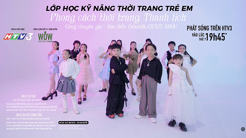 Tập 8 - Phong cách thời trang trẻ em HTV3 - Tập 8 - Lớp học kỹ năng thời trang THANH LỊCH cùng Cô Crazy Nhóc